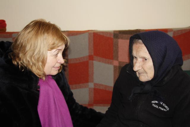 Lenkey Éva a 100 éves múlt Lenkey Károlyné, Margit nénivel